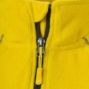 Moška jakna iz flisa rumene barve