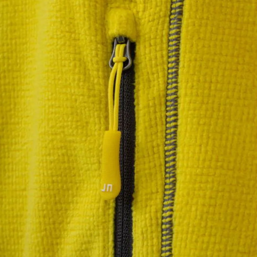 Moška jakna iz flisa rumene barve