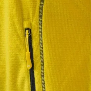 Moška jakna iz flisa rumene barve