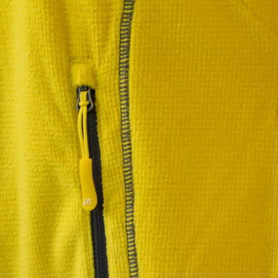 Moška jakna iz flisa rumene barve