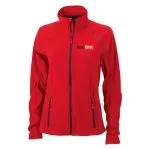 Ženska jakna iz flisa rdeče barve