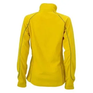 Ženska jakna iz flisa rumene barve