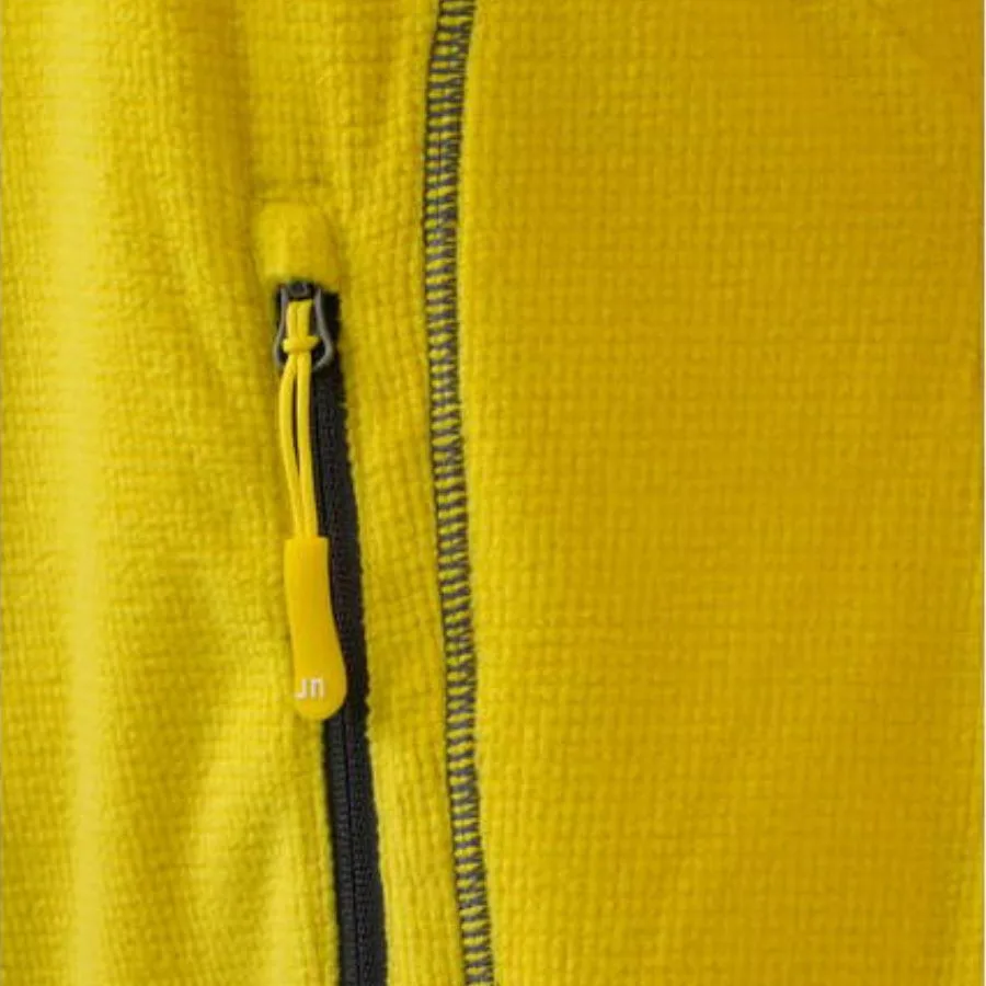 Ženska jakna iz flisa rumene barve