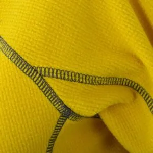 Ženska jakna iz flisa rumene barve