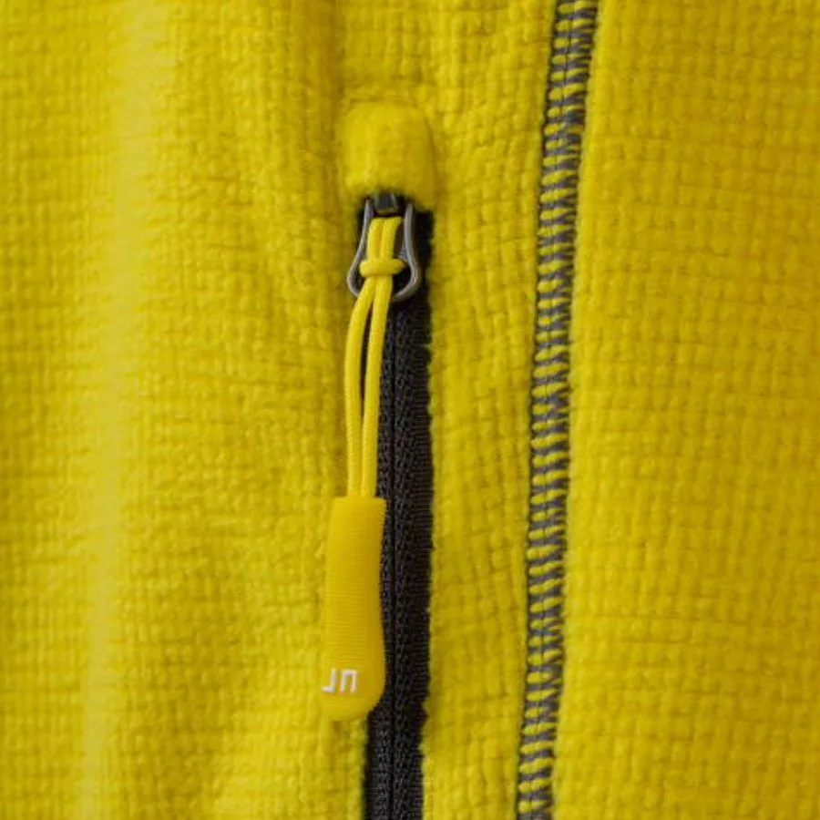 Ženska jakna iz flisa rumene barve