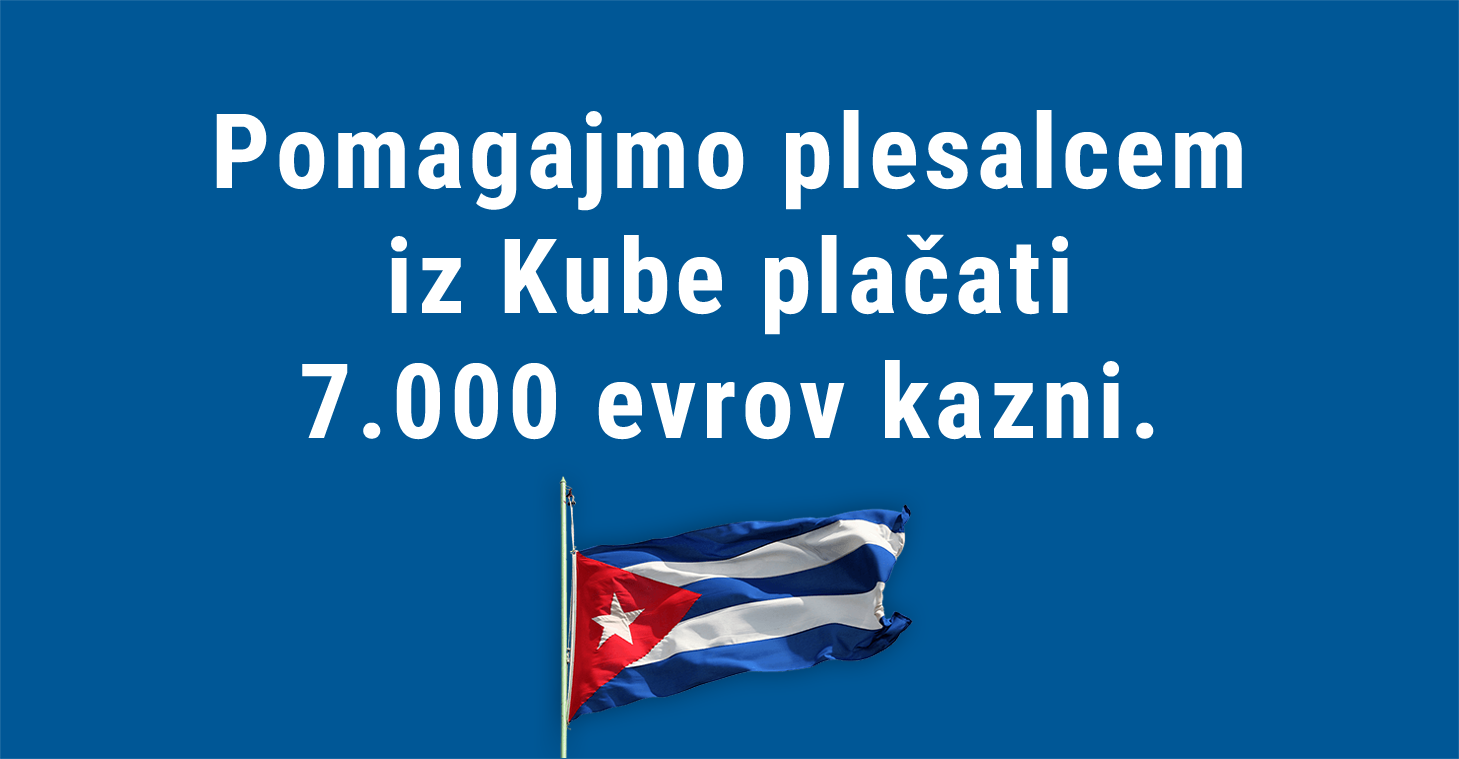 Pomagajmo plesalcem iz Kube plačati 7.000 evrov kazni.